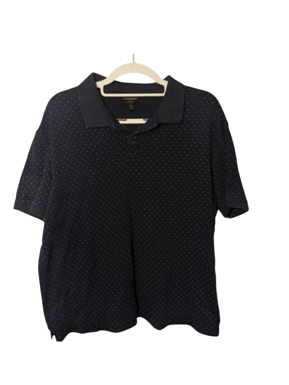 Banana Republic Factory Men's Slim Fit Polo Polka Dot Size XL